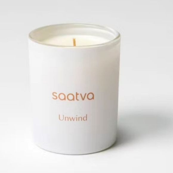 Saatva Other - Saatva Unwind Ylang Ylang Blend Pillar Glass 8 Oz. Candle NEW